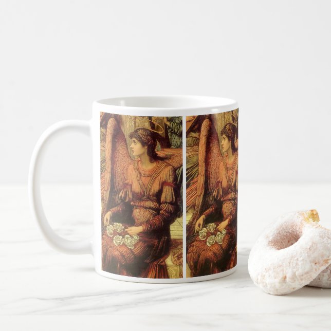 Caneca De Café Rampart of God's House, Angel de John Strudwick (Com Donut)