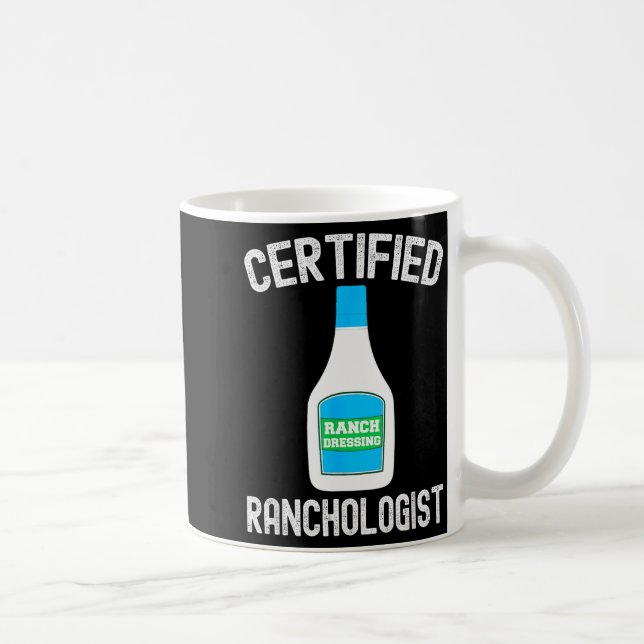 Caneca De Café Ranch Dressing Gift Funny Ranch Dressing Sauce Hum (Direita)