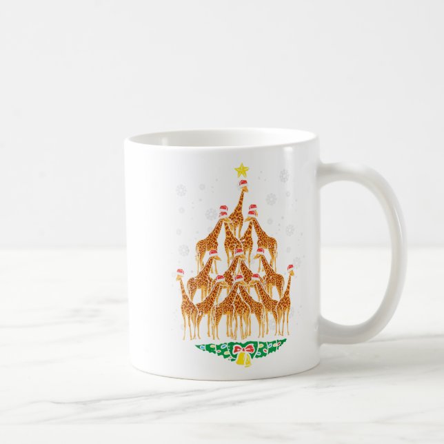 Caneca De Café Rapariga Árvore de Natal Animais Xmas Mulheres (Direita)