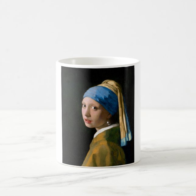 Caneca De Café Rapariga com brinco de pérola, Johannes Vermeer, 1 (Centro)