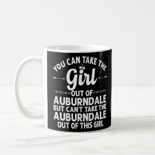 Caneca De Café Rapariga De Auburndale Fl Flórida Engraçado Raiz D