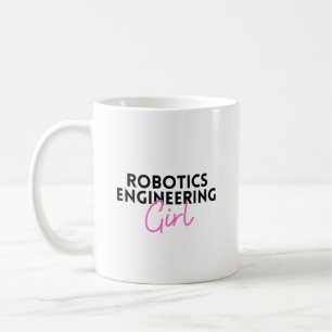 Caneca De Café Rapariga de Engenharia Robótica