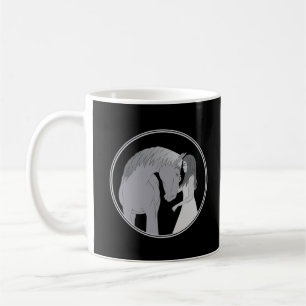 Caneca De Café Rapariga e Cavalo Equestre