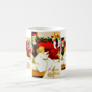 Caneca De Café Rapariga e Papais noeis