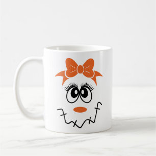 Caneca De Café Rapariga Espantalho Rostos com Arco