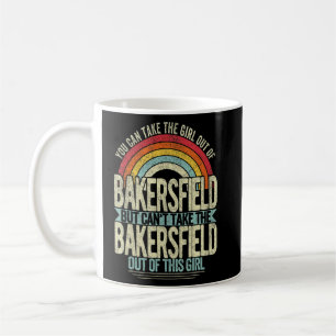 Caneca De Café Rapariga Fora De Bakersfield, Cidade Natal B