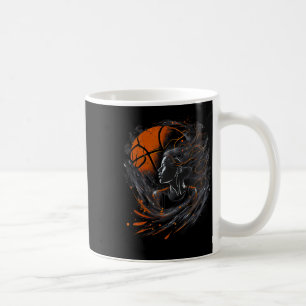 Caneca De Café Rapariga Que Joga Bysketbyll Graphic Para Mulheres