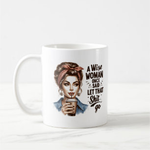 Caneca De Café Rapariga Retro Engraçada - Sassy & Witty Vintage T