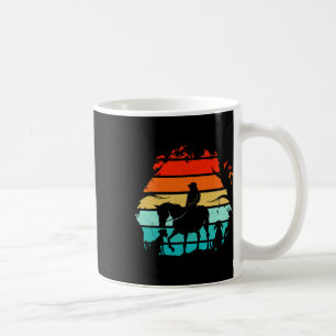 Caneca De Café Raparigas Cavaleiras - Garota Vintage Com Cães E