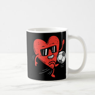 Caneca De Café Raparigas de futebol do Heart Playing Soccer Dias