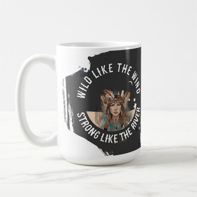 Caneca De Café Raparigas e mulheres com capacitação de dupla afir (Esquerda)