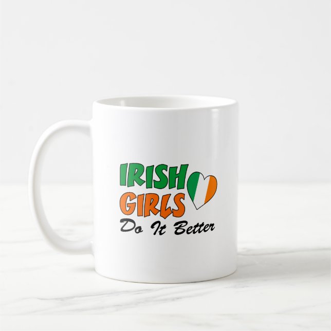 Caneca De Café Raparigas Irlandesas Fazem Melhor (Esquerda)