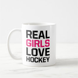 Caneca De Café Raparigas Reais Adoram Hockey