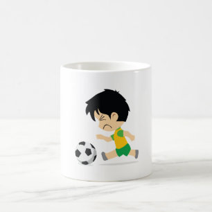 Caneca De Café Rapaz do futebol