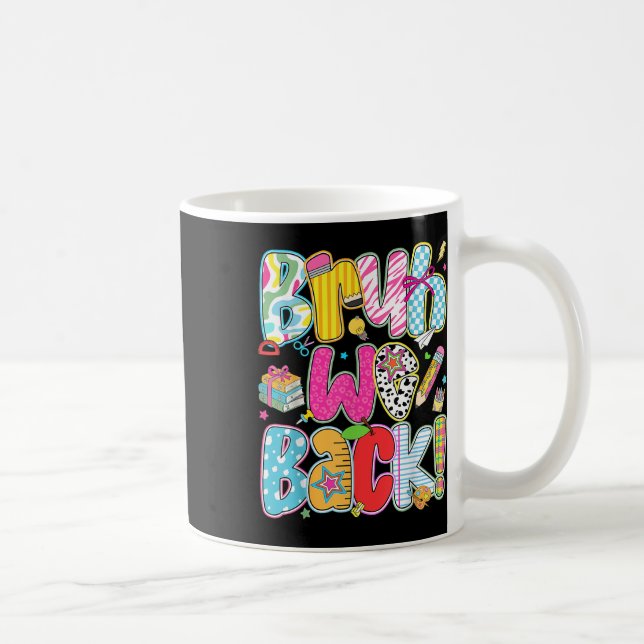 Caneca De Café Rapaz, Voltamos Lápis Arco De Volta à Escola Profe (Direita)