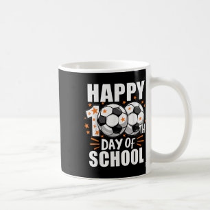 Caneca De Café Rapazes, Futebol De 100 Dias Da Bola De Futebol Es