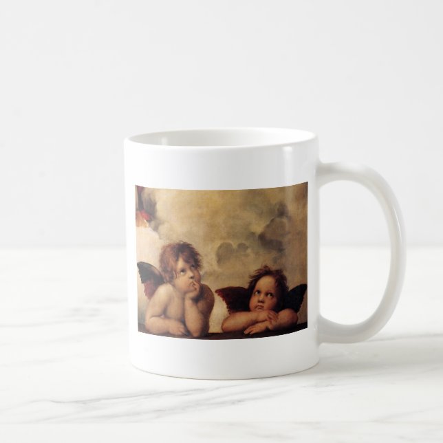 Caneca De Café Raphael,Querubim Sistino (Direita)