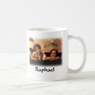 Caneca De Café Raphael Sanzio - anjos (detalhe)