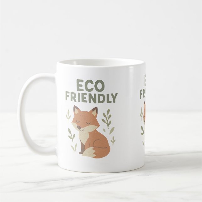 Caneca De Café Raposa Ecológica (Esquerda)