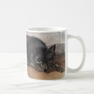 Caneca De Café Raposa Negra Americana ou Prateada (Vulpes fulvus)