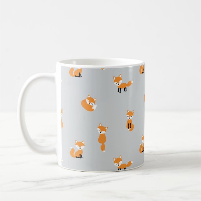 Caneca De Café Raposa padrão uniforme (Esquerda)