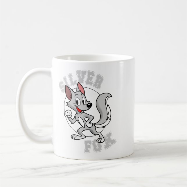 Caneca de Café Raposa Prateada (Esquerda)