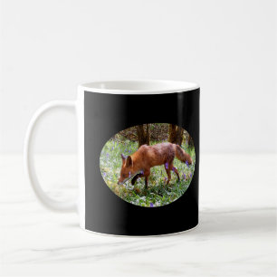 Caneca De Café Raposa Vermelha Campainhas Floresta Primavera Arte