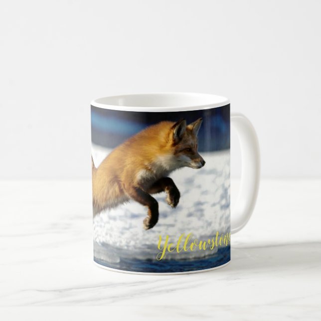 Caneca De Café Raposa Vermelha-Mug-Yellowstone (Frente Esquerda)