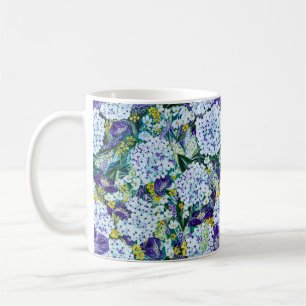 Caneca De Café Rapsódia - Hydrangea e Poppy Floral Mug