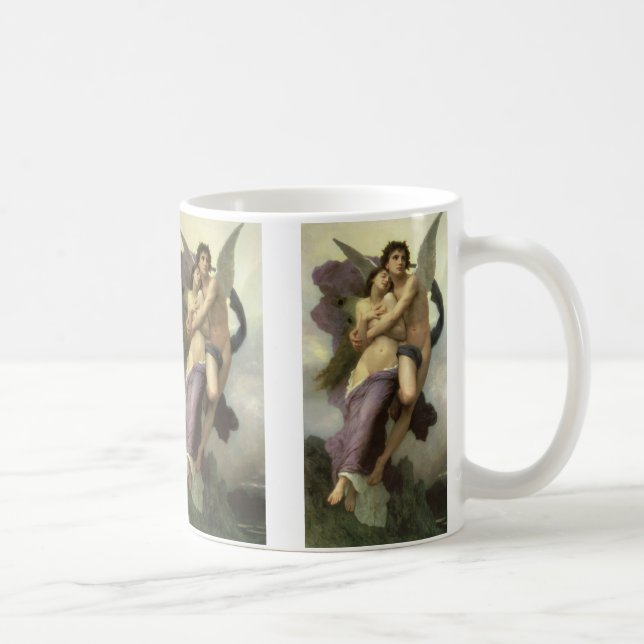Caneca De Café Rapto (t.c.p. Ravement) de Psyche por Bouguereau (Direita)