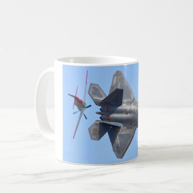 Caneca De Café Raptor F-22 (Frente Esquerda)