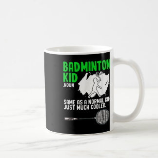 Caneca De Café Raquete de Badminton Infantil Peteca Hobby Jogador