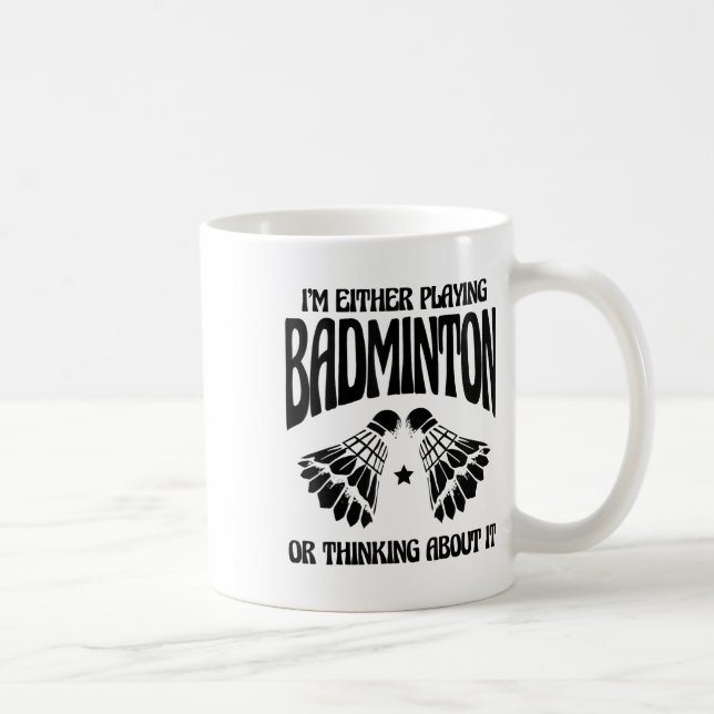 Caneca De Café Raquete de Peteca da Mãe (Direita)