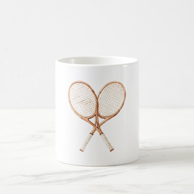 Caneca De Café Raquetes de Ténis (Centro)