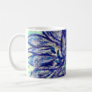 Caneca De Café Rare Blue Dahlia