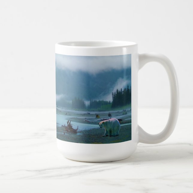 Caneca De Café Rare Spirit Bear e Misture River (Direita)