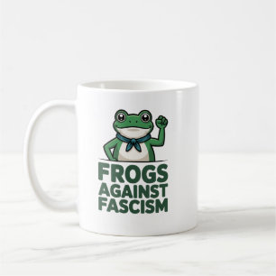 Caneca De Café Rãs Contra o Fascismo - Protesto da Rã de Portland