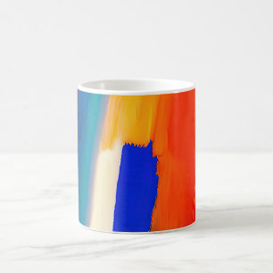 Caneca De Café "Raspberry Rhapsody" Abstrato Art