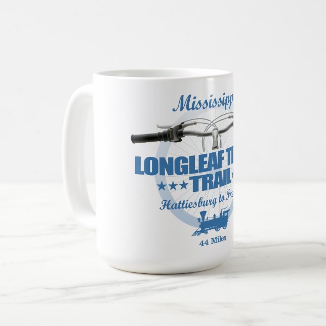 Caneca De Café Rastreio de folha longa (H2) (Frente Esquerda)