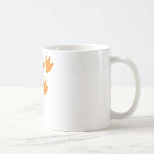 Caneca De Café Rastro de Pés de Pato