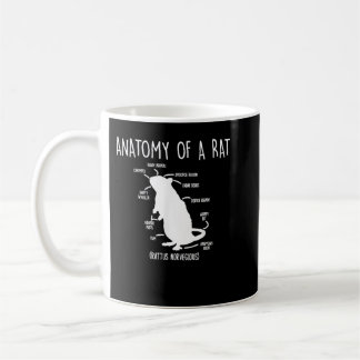 Caneca De Café Rat Anatomy Mouse Lover Rodent Whisperer