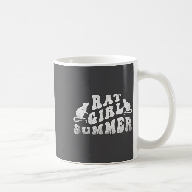 Caneca De Café Rat Girl Summer, Animal Lover, Hello Summer, Funny (Direita)