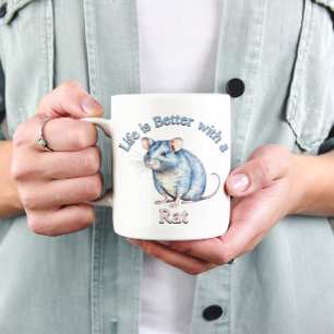 Caneca De Café Rat Lover Pet Owner Presente para amante do café
