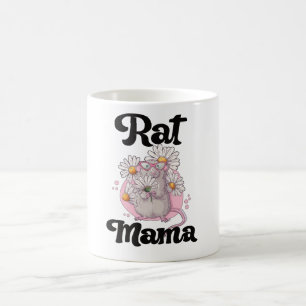 Caneca De Café Rat Mama Presente Rat Proprietário Rat Pet Lover 