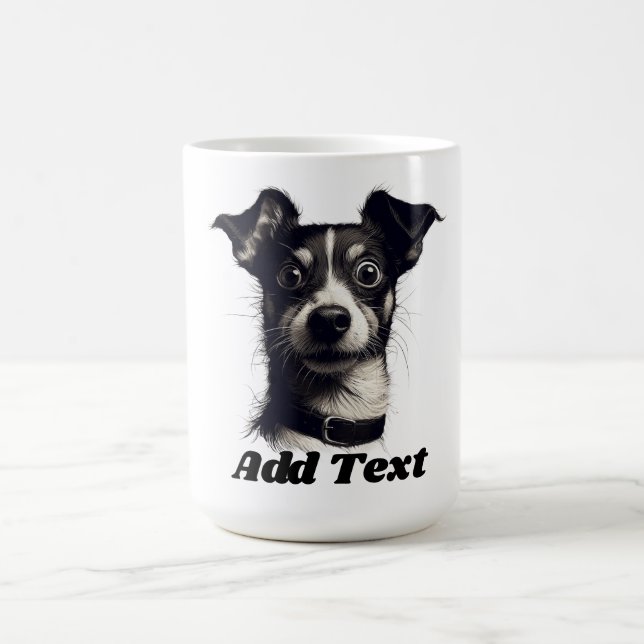 Caneca De Café Rat Terrier Dog Personalizado (Centro)