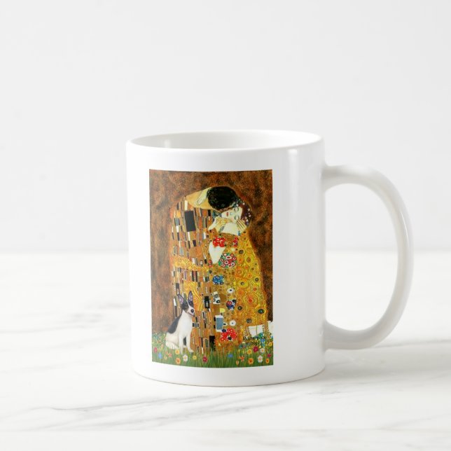 Caneca De Café Rat Terrier - O Beijo (Direita)