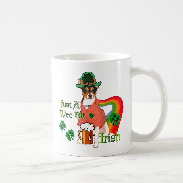 Caneca De Café Rat Terrier St Patricks (Direita)