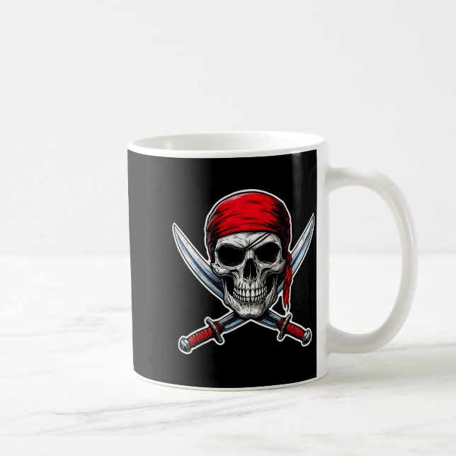 Caneca De Café Rate Flag Skull And Crossbones Skeleton Costume Ha (Direita)