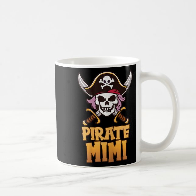 Caneca De Café Rate Mimi Funny Captain Matching Grandma Halloween (Direita)