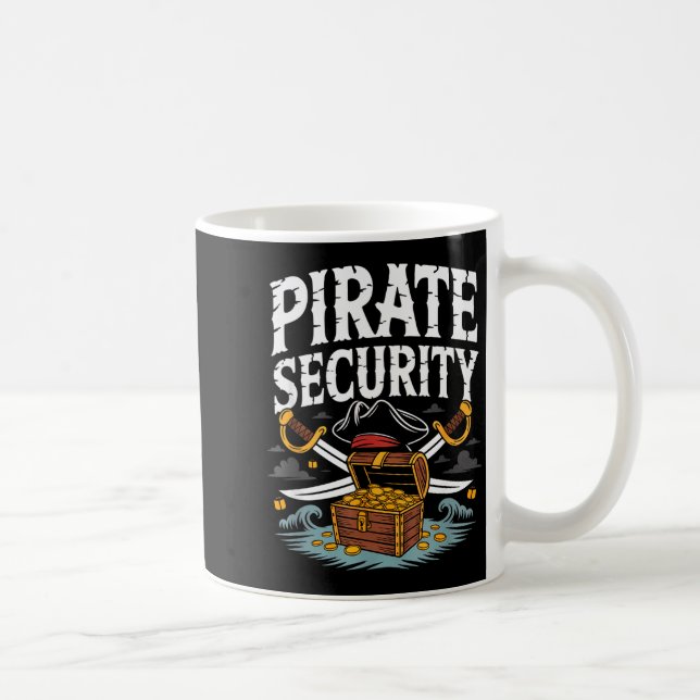 Caneca De Café Rate Security Funny Halloween Costume Dad Mom Grou (Direita)